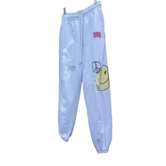 CHNGE Sweatpants Women's Chalk Love Peace - Size XXS - Picture 15 of 15